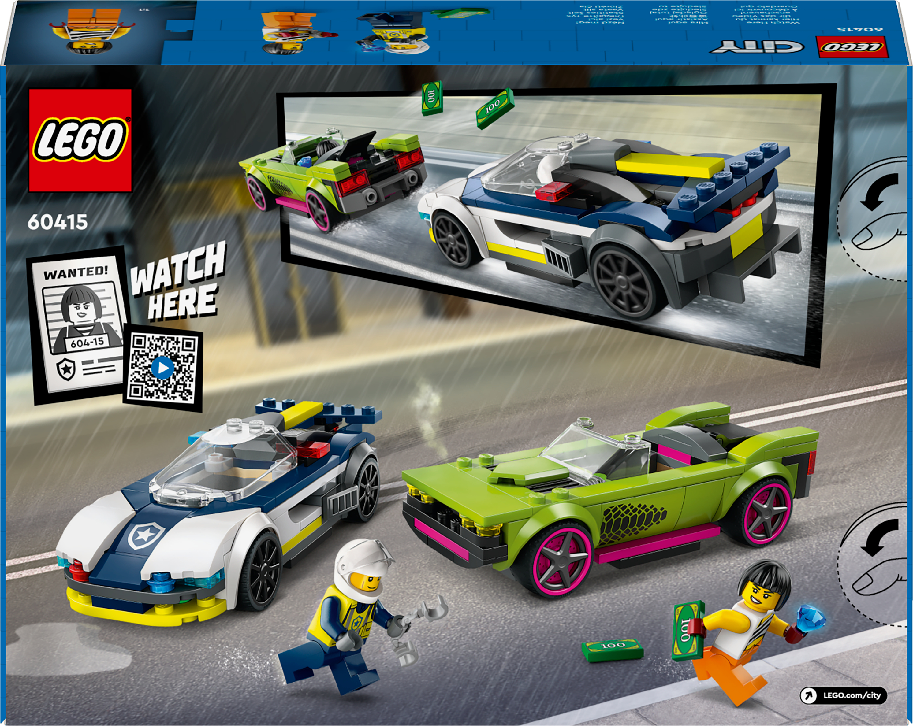LEGO City Преследование маслкара на полицейском автомобиле 60415 фото 9