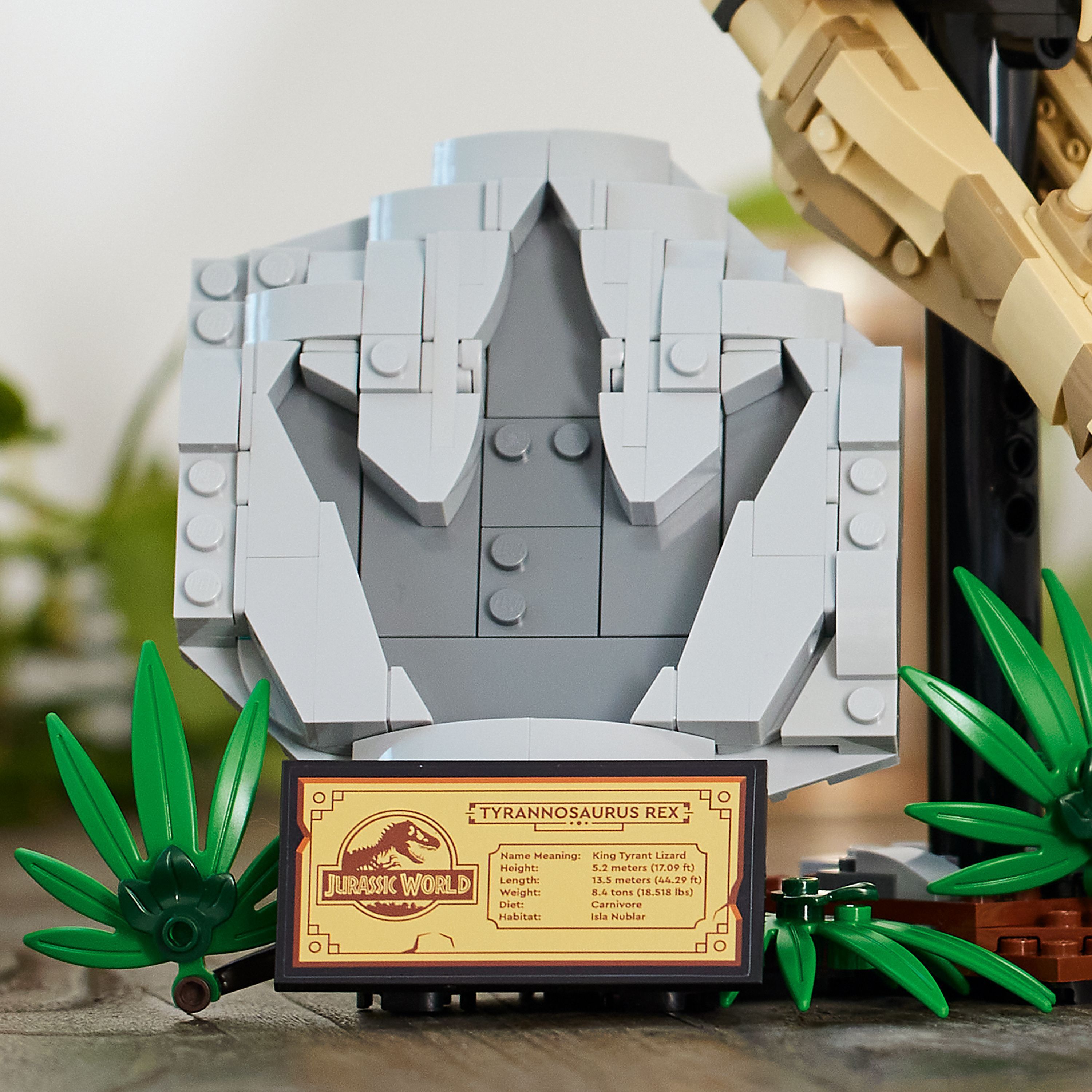 LEGO Jurassic World Окаменелости динозавров: череп тираннозавра 76964 фото 8