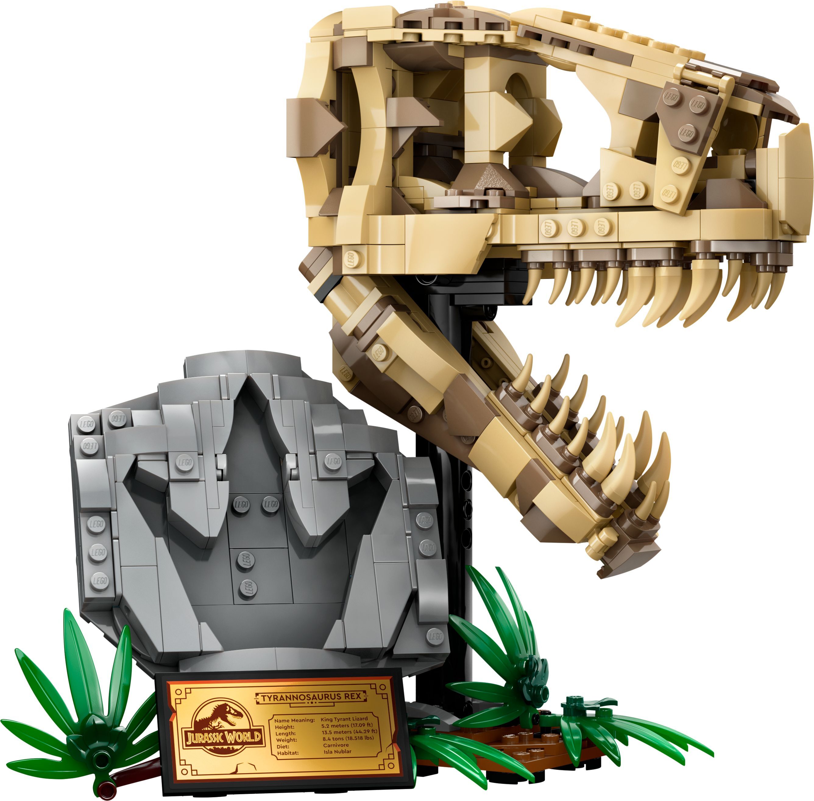 LEGO Jurassic World Окаменелости динозавров: череп тираннозавра 76964 фото 3
