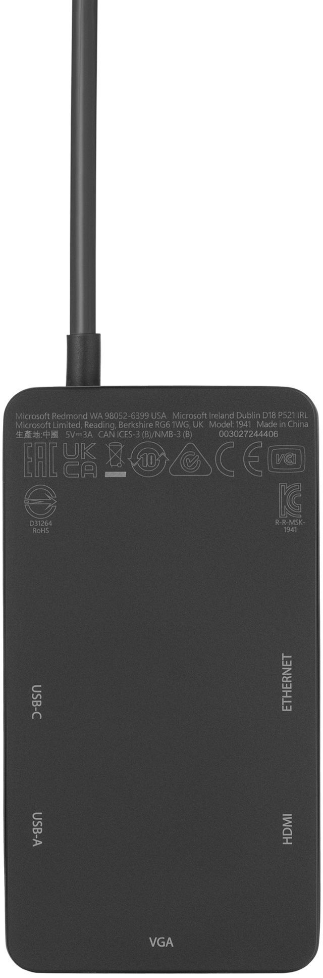 Док-станція Microsoft Surface USB-C Travel Hub (1E4-00001)фото