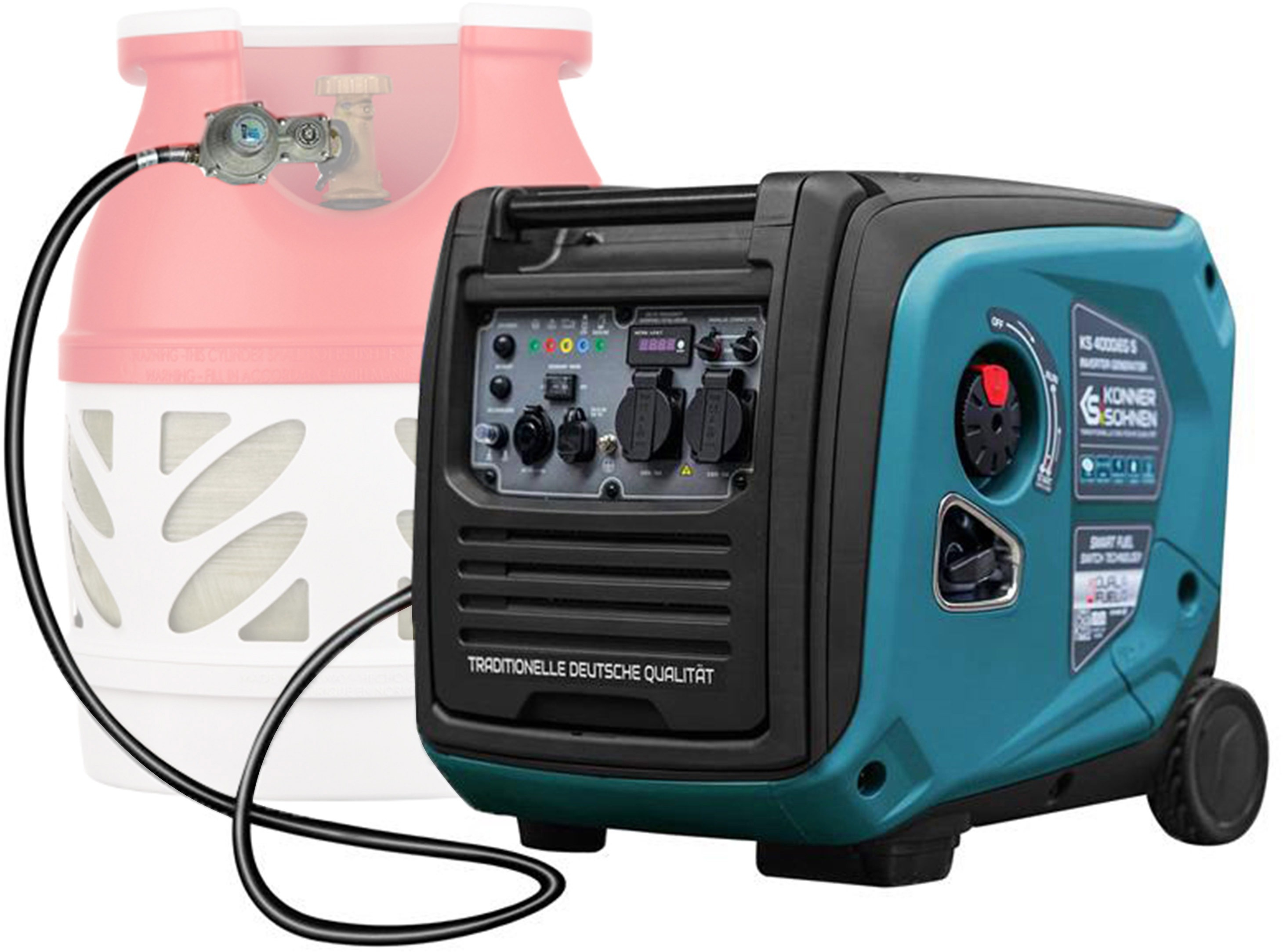 Генератор газово-бензиновий інверторний Konner&amp;Sohnen KS 4000iEG S, 230В, 4.0кВт (KS4000iEGS)фото