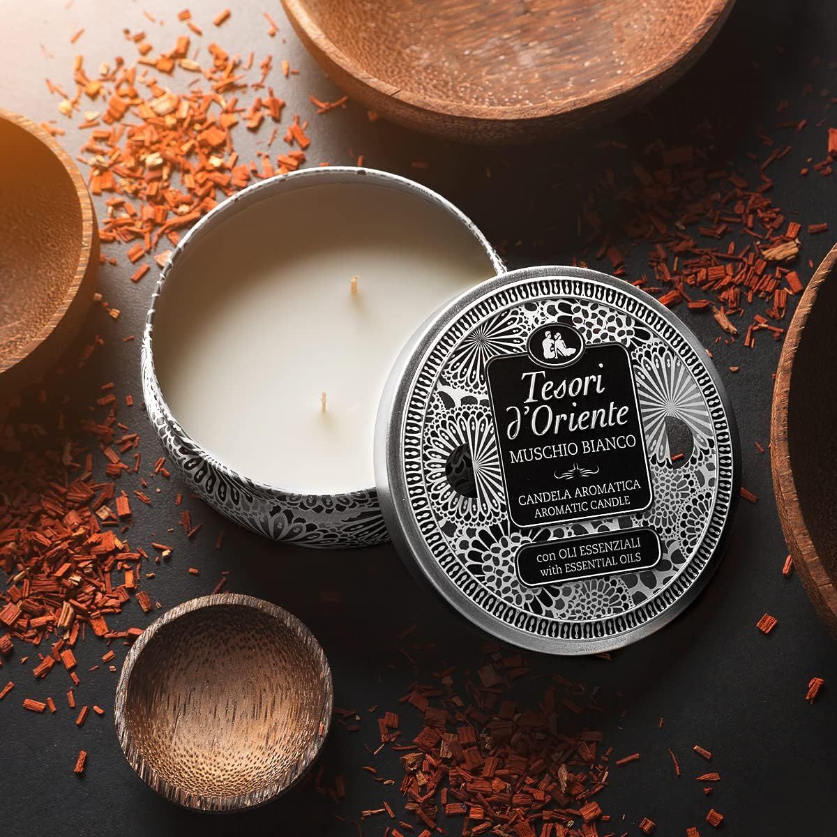 Ароматична свічка Tesori d'Oriente Білий мускус 200гфото9
