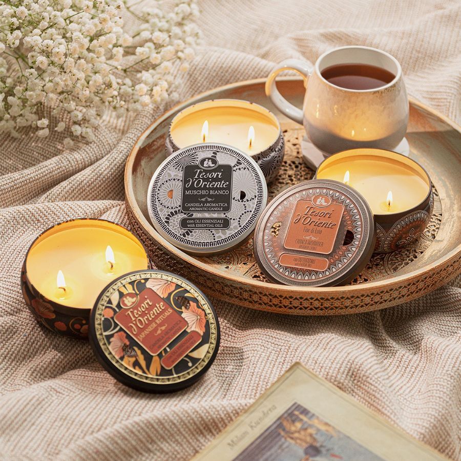 Ароматична свічка Tesori d'Oriente квітка лотоса 200гфото11