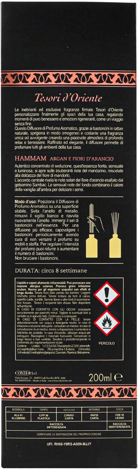Ароматичний дифузор Tesori d'Oriente Хамам 200млфото