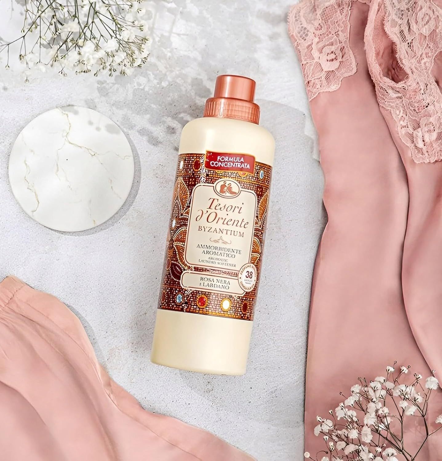 Кондиціонер для прання Tesori d'Oriente Візантія Чорна троянда та лабданум парфумований 760млфото