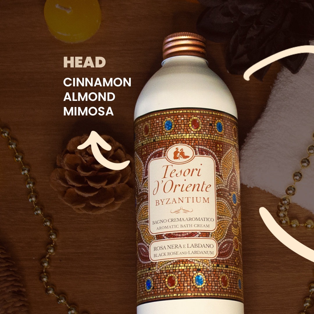 Крем-гель для ванны Tesori d'Oriente Византия черная роза и ламданум 500мл фото