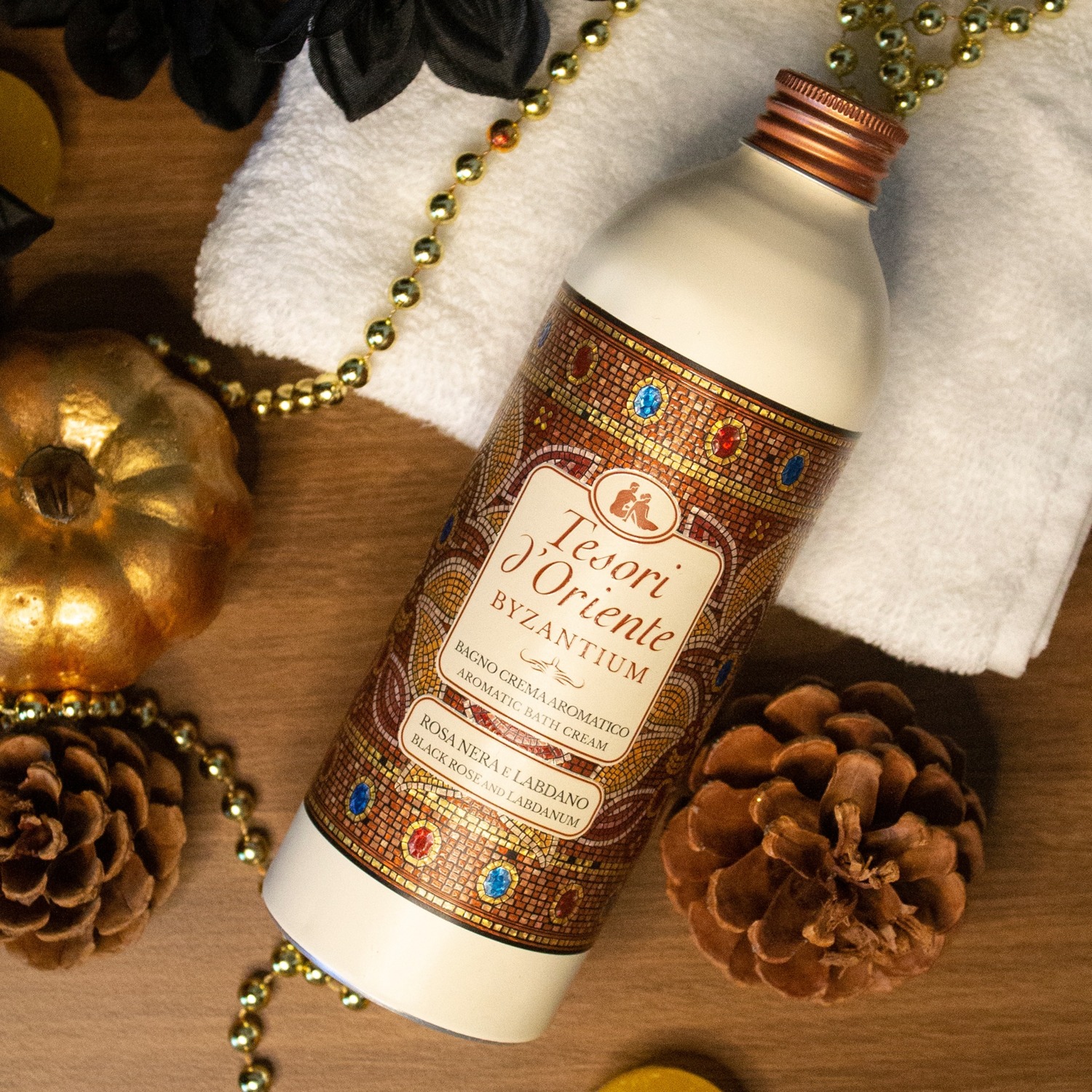 Крем-гель для ванны Tesori d'Oriente Византия черная роза и ламданум 500мл фото