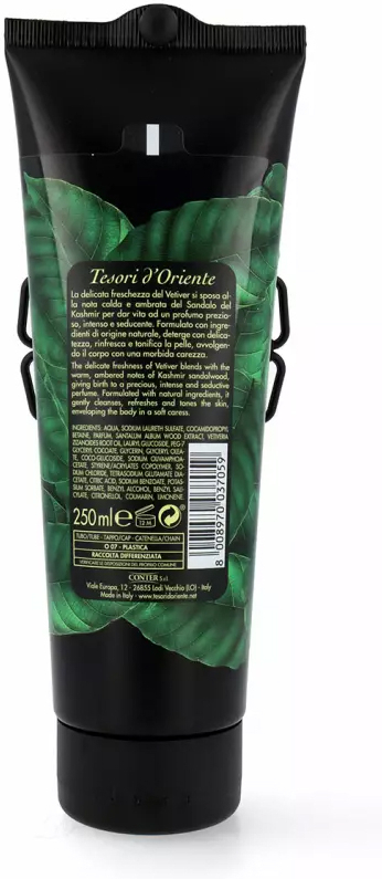 Крем-гель для душа Tesori d'Oriente Кашмирский сандал и ветивер 250мл фото 2