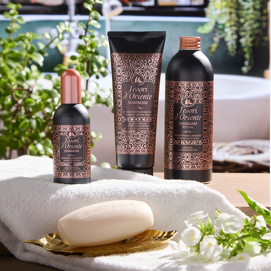 Крем-гель для душу Tesori d'Oriente Хаммам олія аргани та апельсиновий цвіт 250млфото