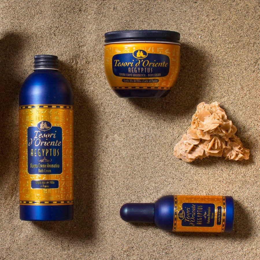 Крем для тіла Tesori d'Oriente Єгипет блакитна лілія та папірус 300млфото4