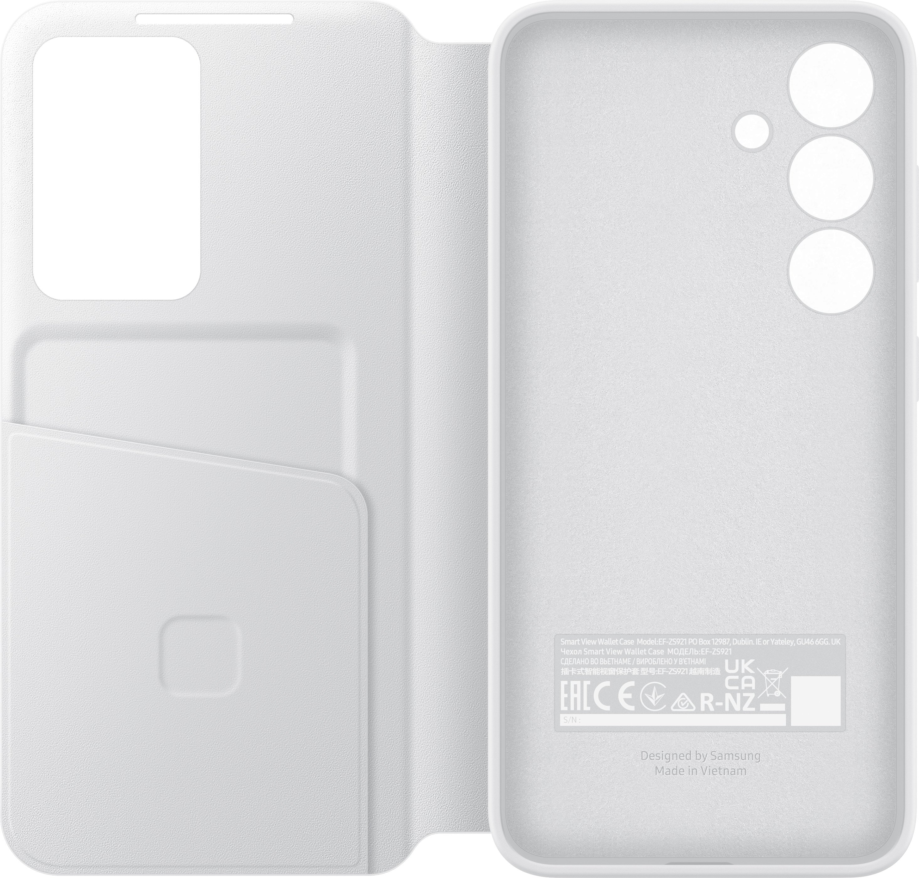 Чохол Samsung Smart View Wallet Case для Galaxy S24 (S921) White (EF-ZS921CWEGWW)фото5