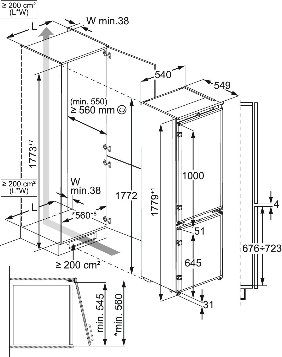 Встраиваемый холодильник Electrolux RNT6NE18S фото 2