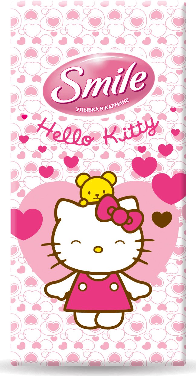 Платочки карманные Smile Hello Kitty стандарт 10шт фото 4