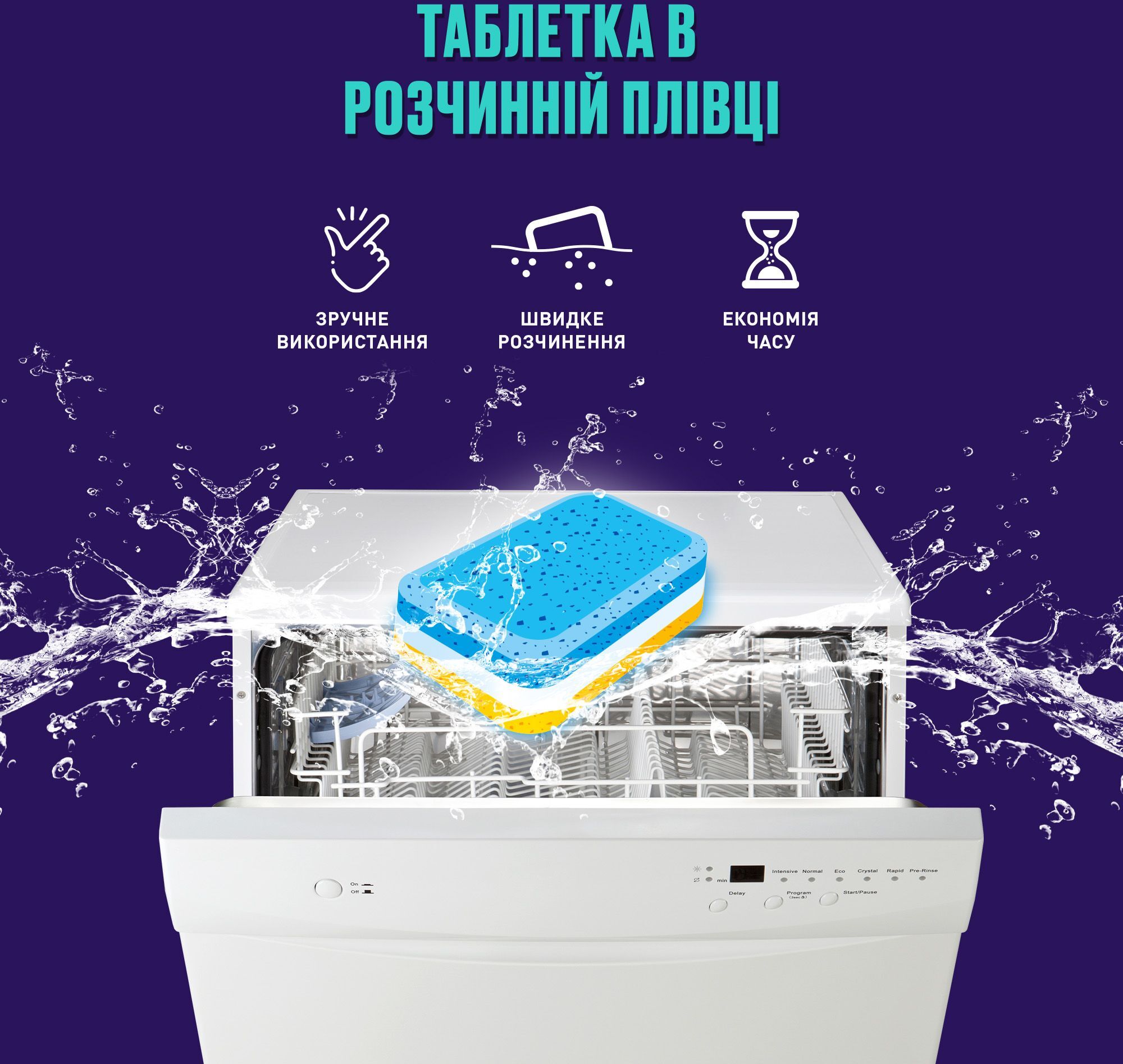 Таблетки для посудомоечных машин Vortex all in 1 40 шт фото 3