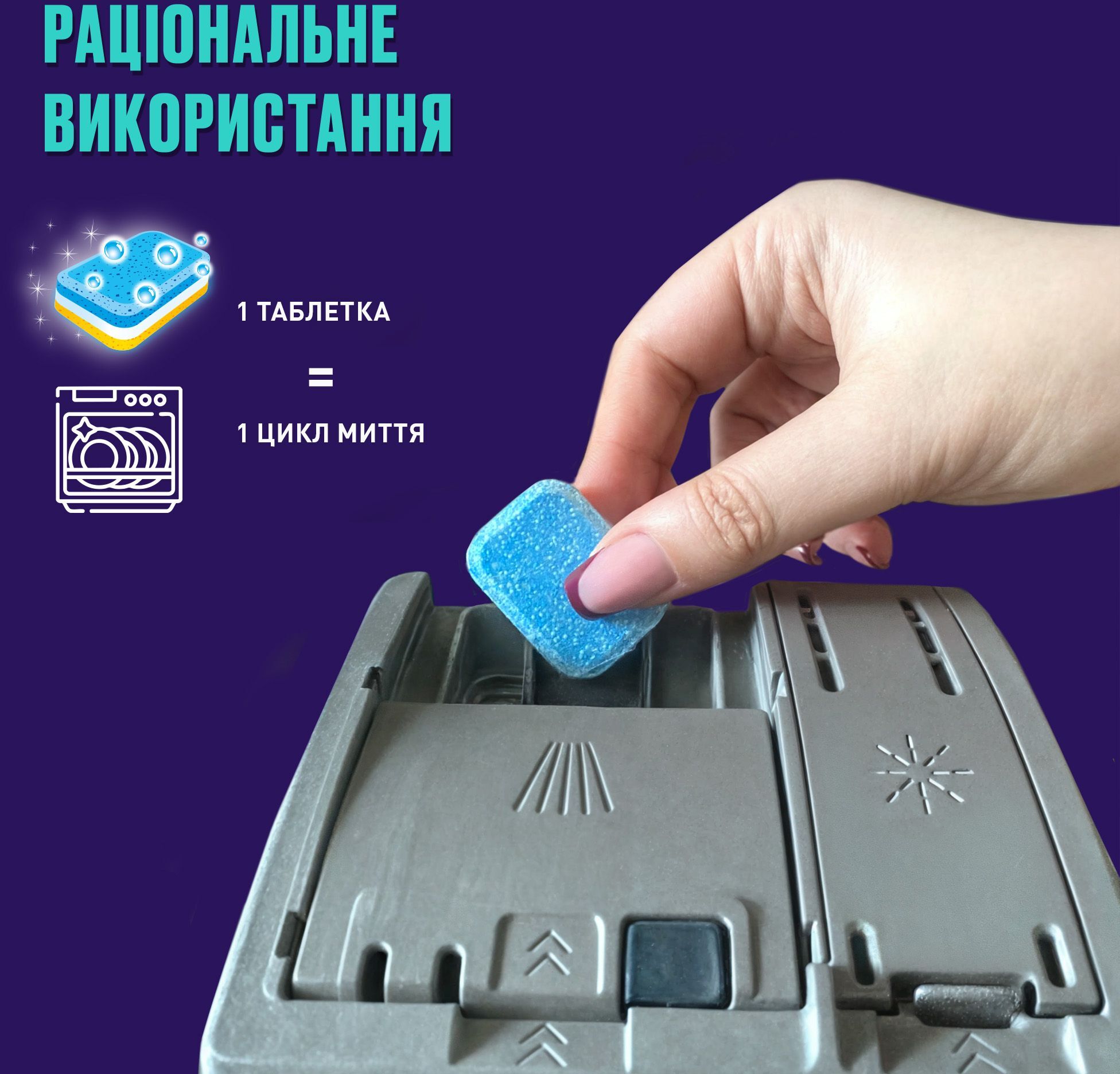 Таблетки для посудомоечных машин Vortex all in 1 40 шт фото 5