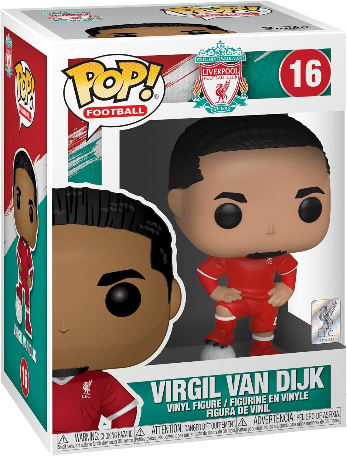 Колекційна фігурка Funko POP! Liverpool – Virgil Van Dijk (5908305240051)фото2