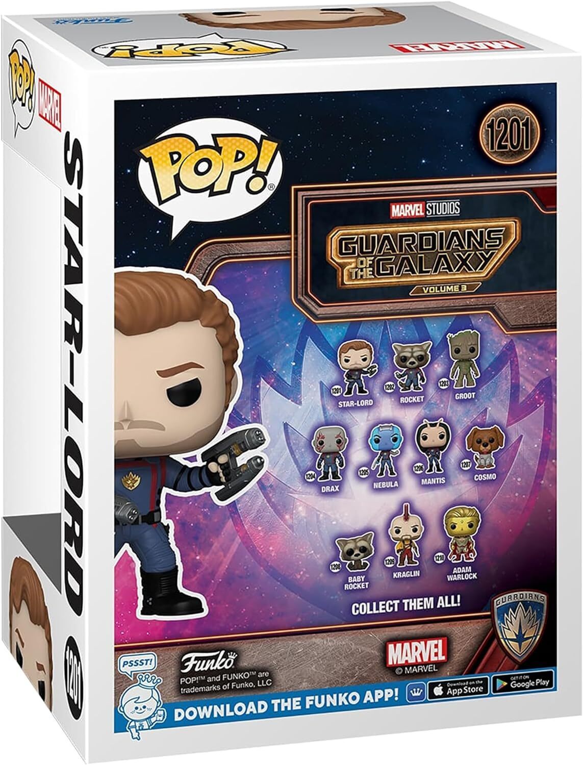 Коллекционная фигурка Funko POP! GOTG3: Star-Lord (5908305243458) фото