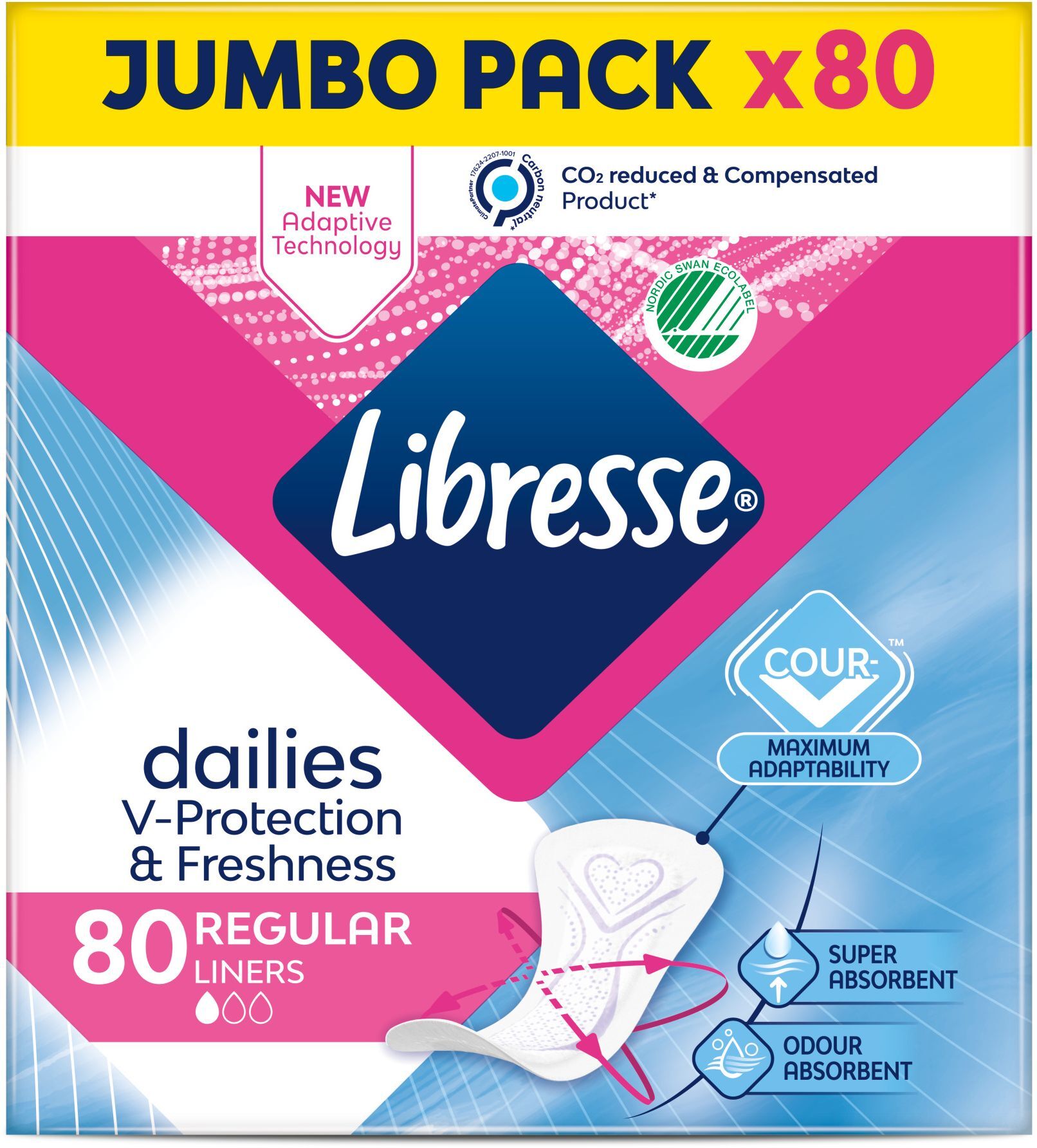 Прокладки гигиенические ежедневные Libresse Dailies Protect Fresh Regular 80шт фото 2