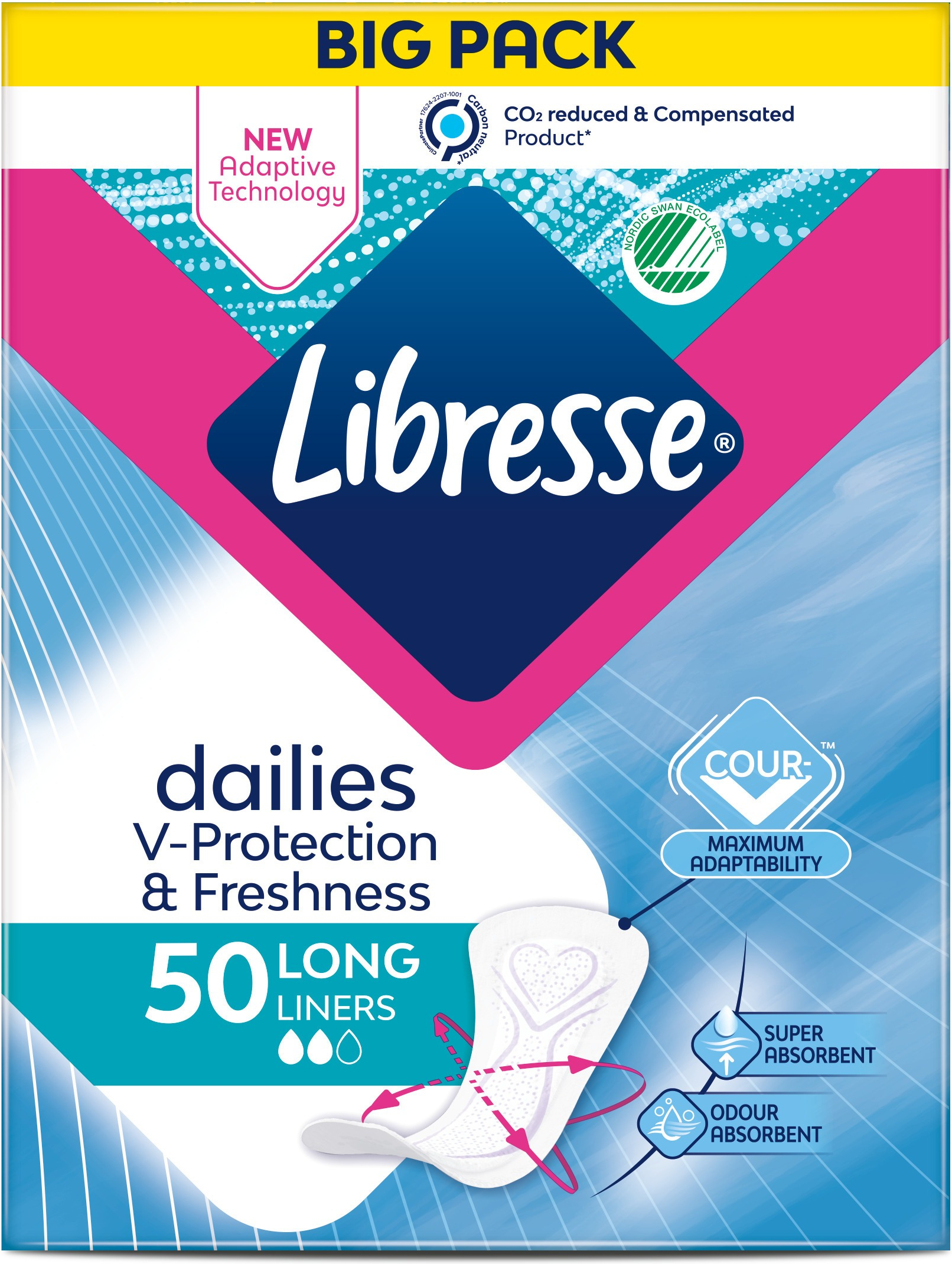 Прокладки гигиенические ежедневные Libresse Dailies Protect Fresh Long 50шт фото 2