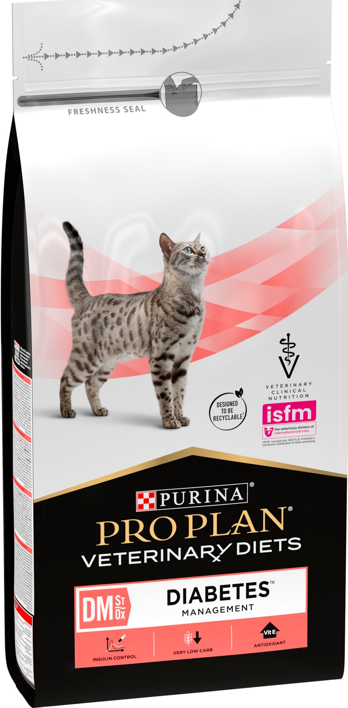 Сухой корм для котов Pro Plan Veterinary Diets DM ST/OX Diabetes Managment 1.5кг фото 3