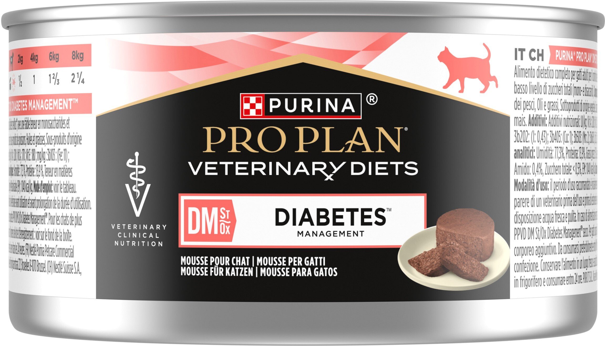 Влажный корм для котов Pro Plan Veterinary Diets DM ST/OX Diabetes Managment 195г фото 3