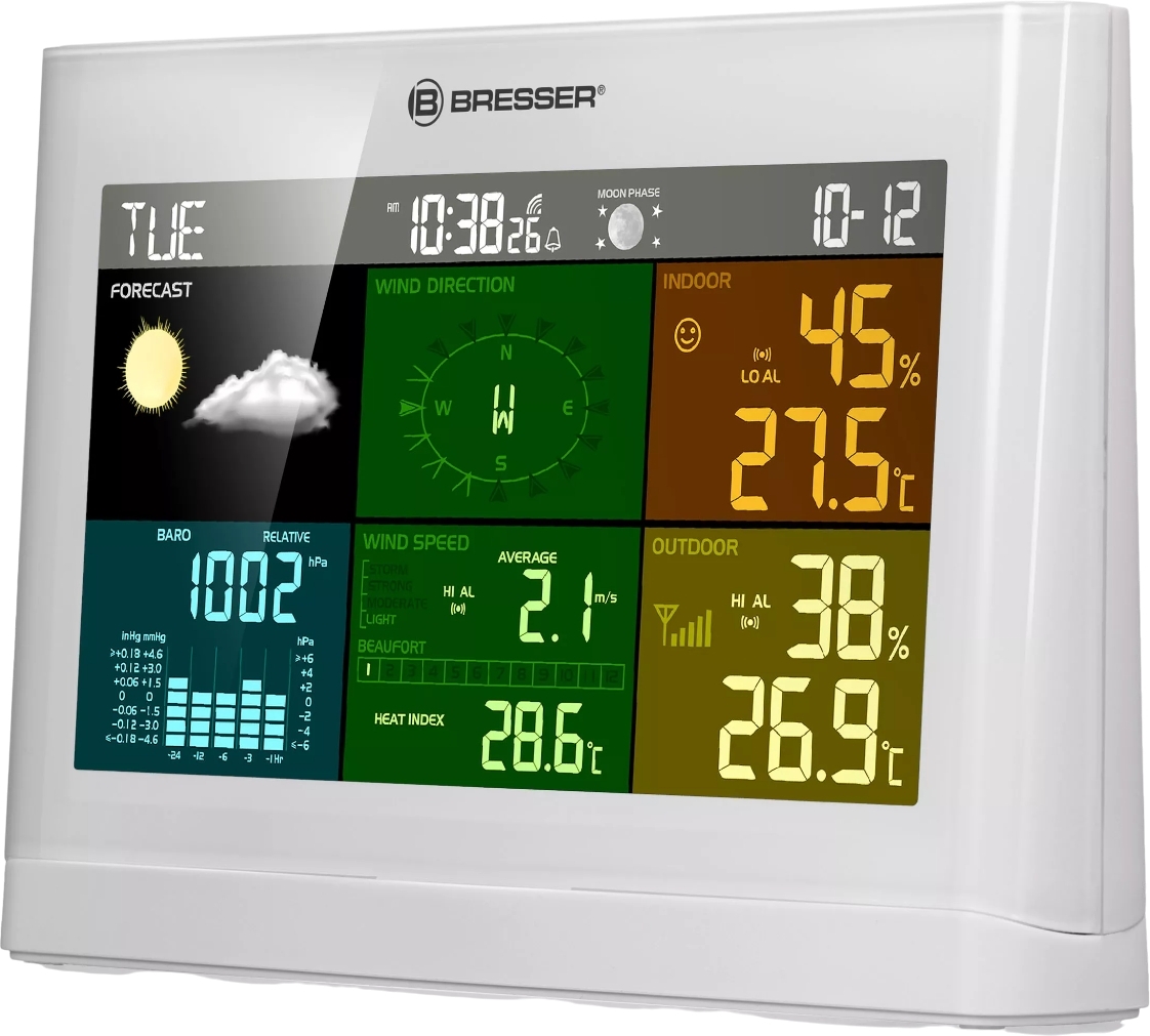 Метеостанция Bresser 5-in-1 Comfort Weather Center White (7002550GYE000) фото2