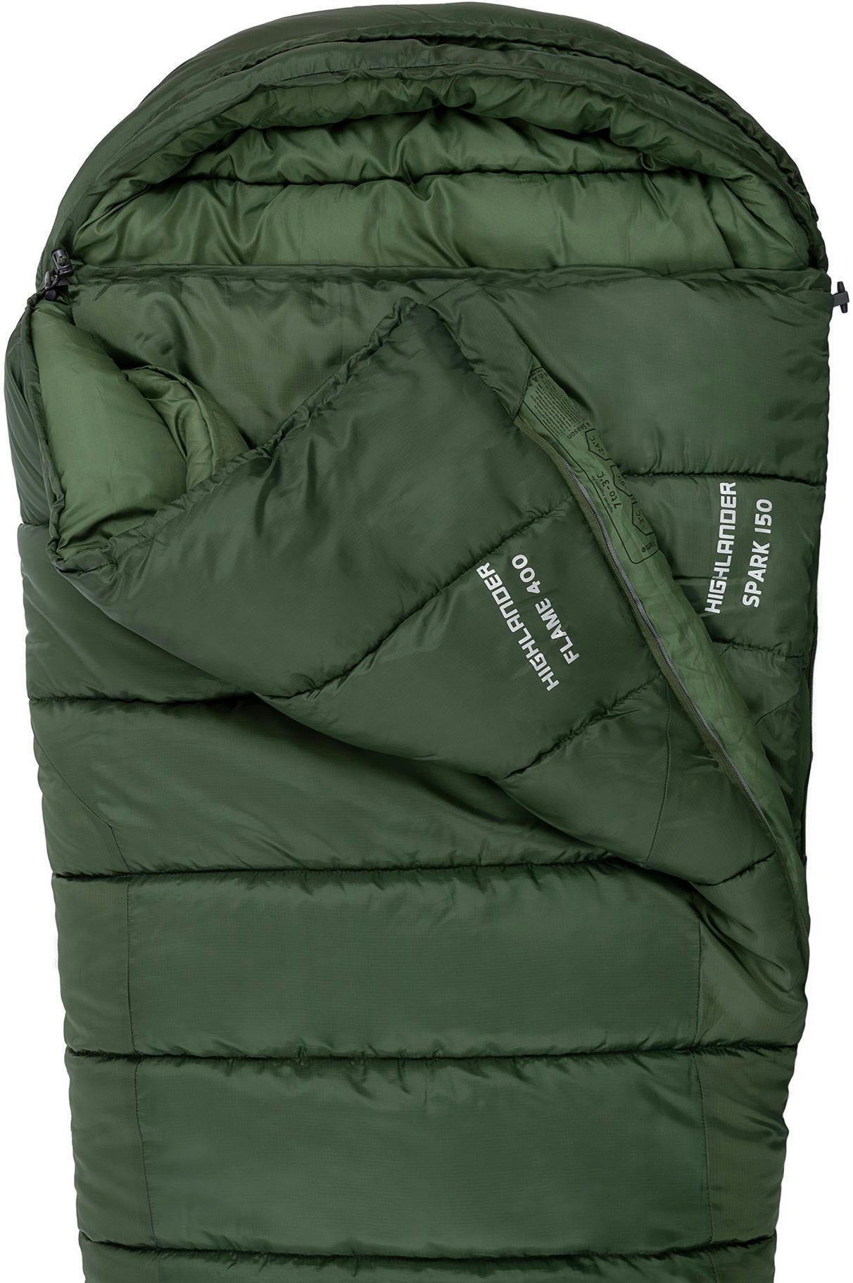 Спальный мешок Highlander Phoenix Spark 150/+4°C Olive Green Left (SB242-OG) фото 5