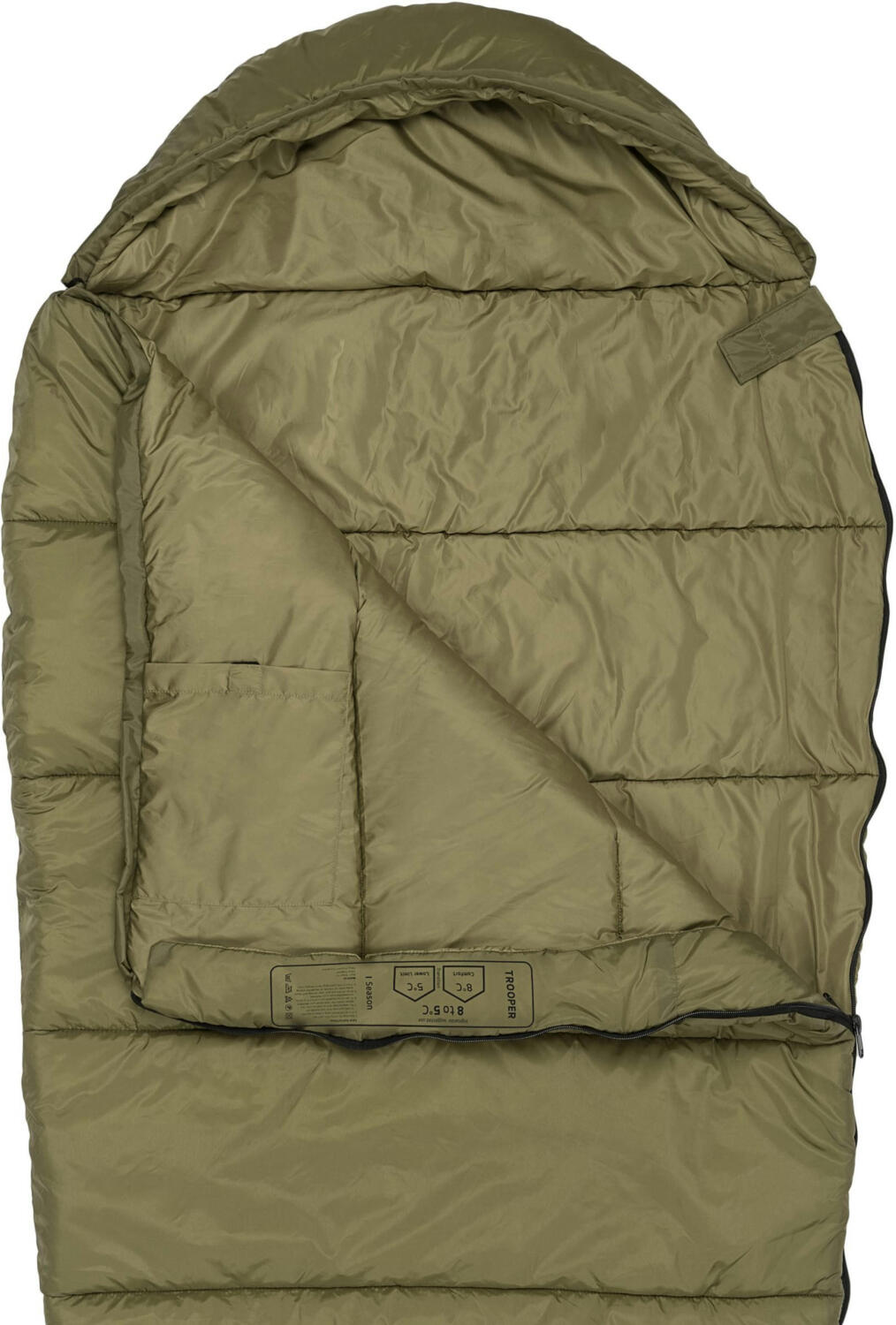 Спальный мешок Highlander Trooper 250/+5°C Ranger Green Left (SB252-RG) фото