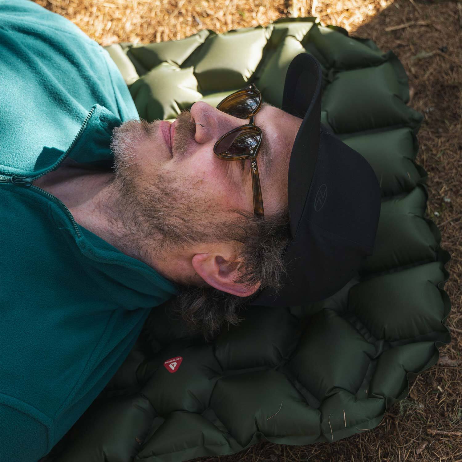 Надувной коврик Highlander Nap-Pak Inflatable Sleeping Mat PrimaLoft 5 cm Olive (AIR072-OG) фото 8