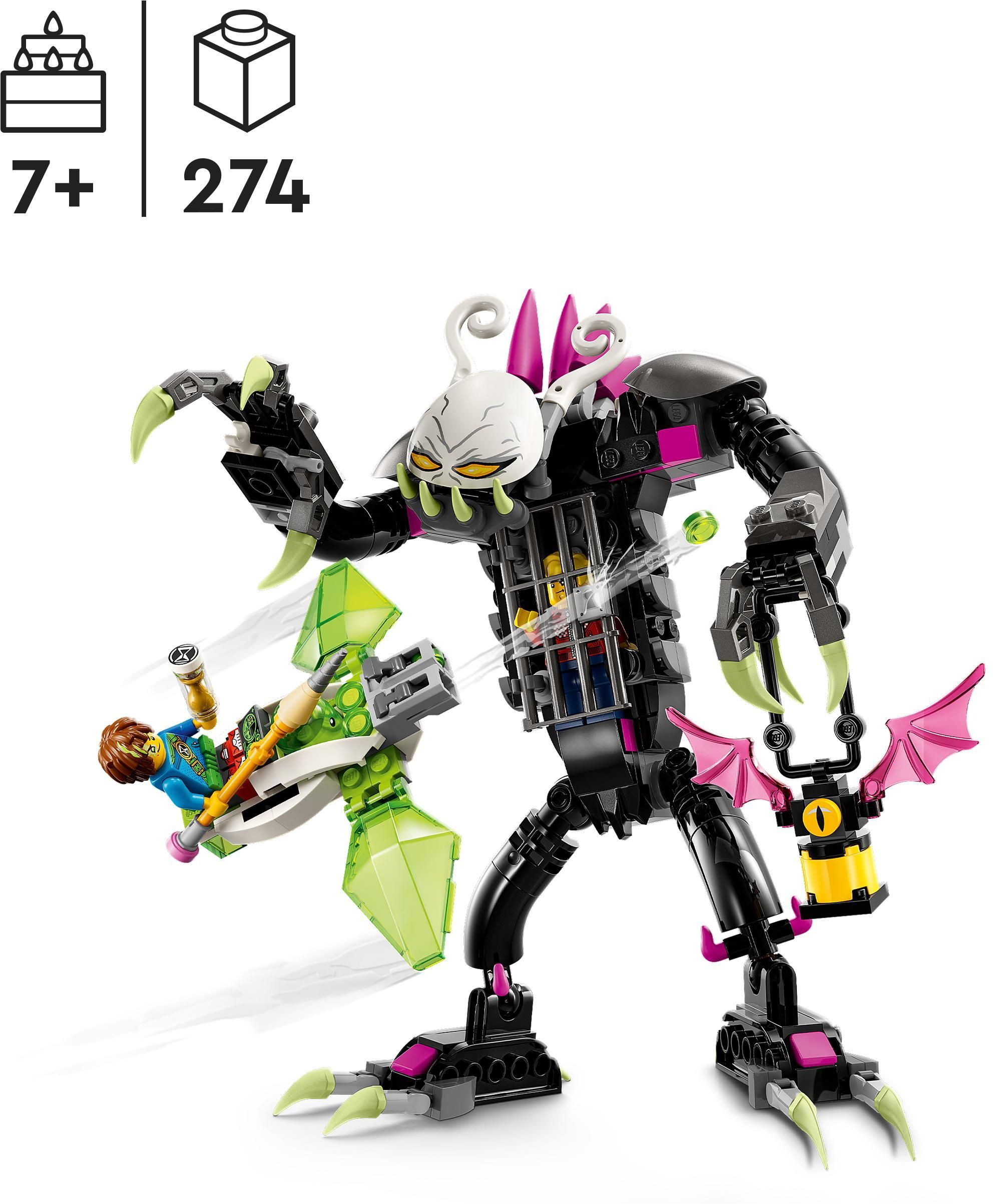 LEGO 71455 Dreamzzz Гримкипер, монстр с клеткой фото 4