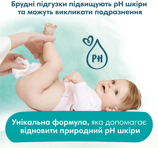 Салфетки влажные детские Pampers Harmonie Aqua Baby Wipes 24*48шт фото 7