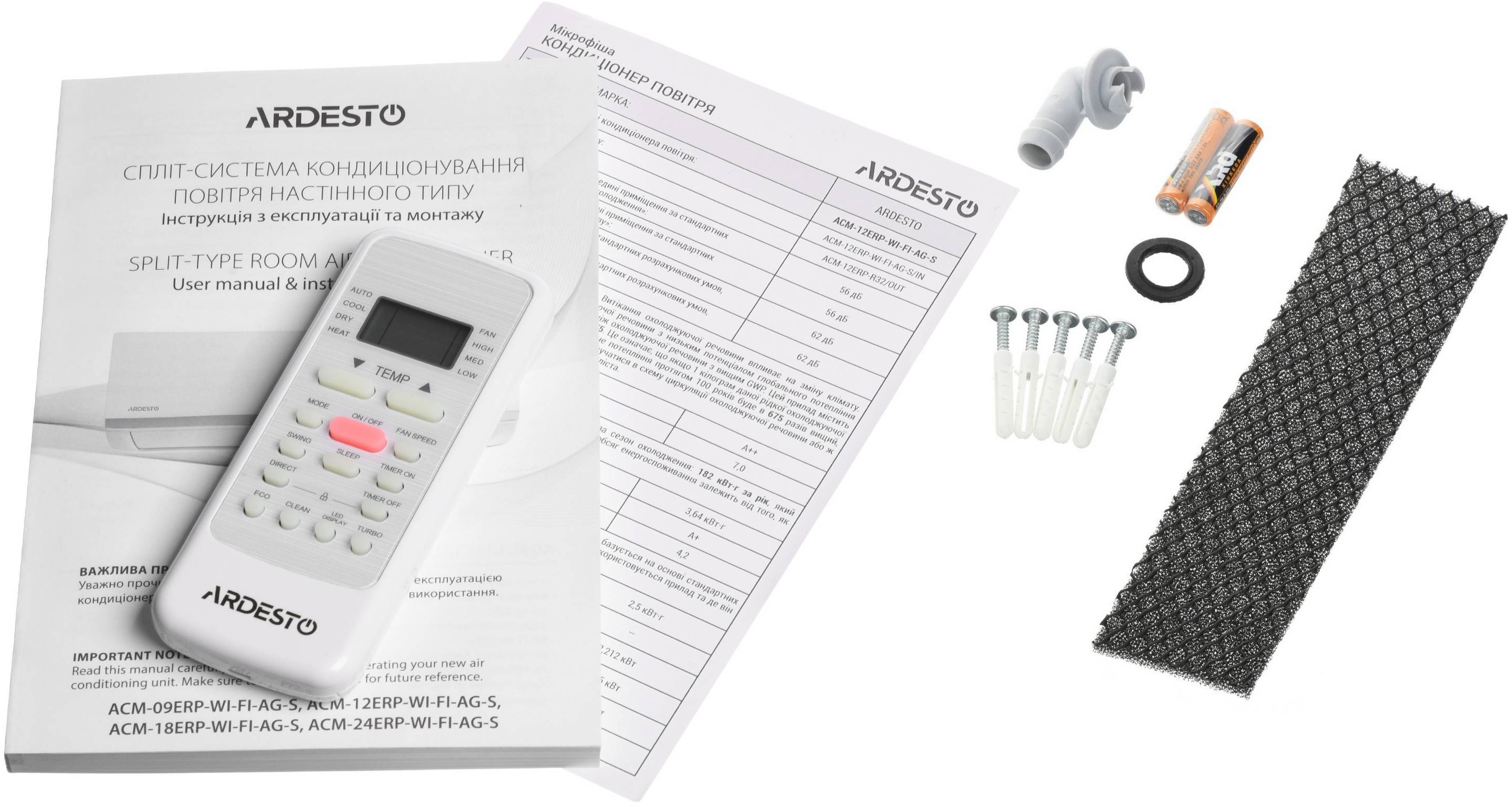 Кондиционер ARDESTO ACM-18INV-R32-WF-AG-S фото 16