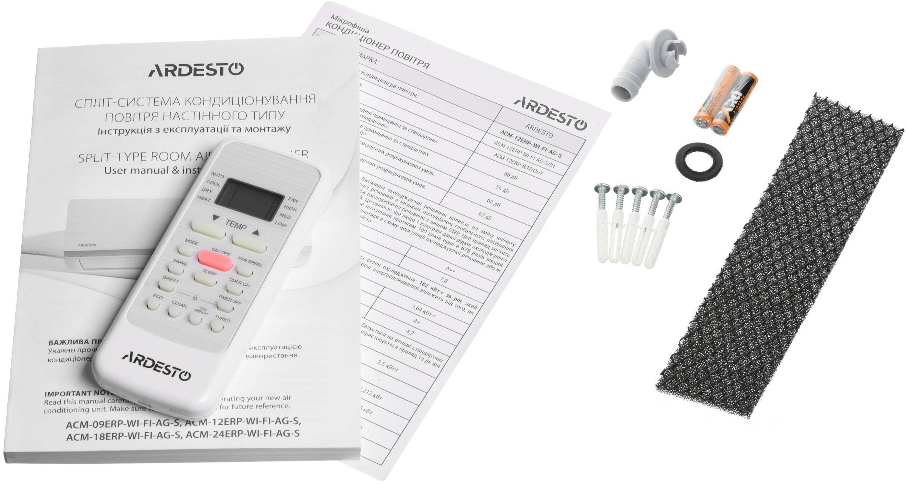 Кондиционер ARDESTO ACM-12ERP-R32-WF-AG-S фото 16