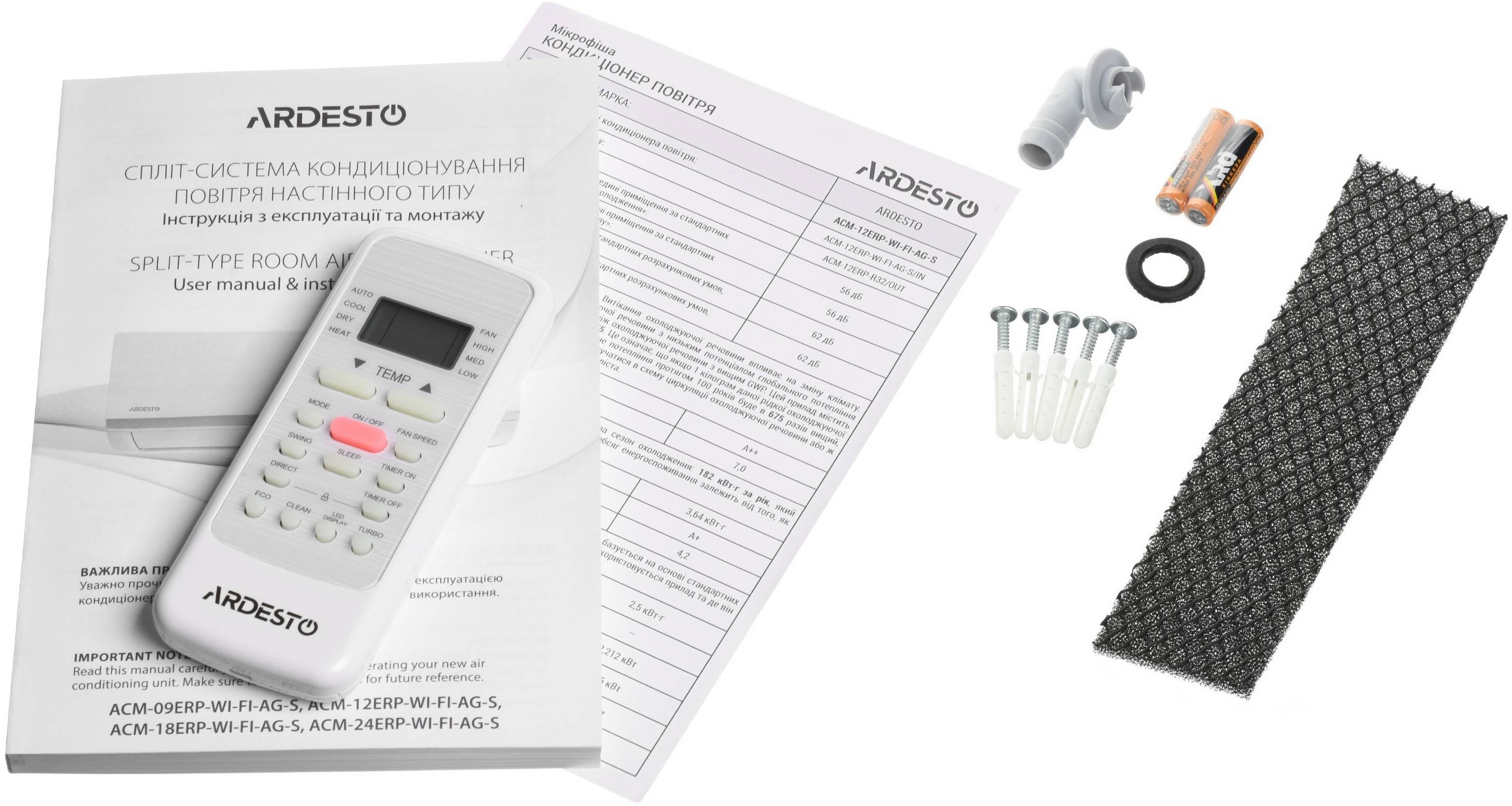 Кондиционер Ardesto ACM-24ERP-R32-WF-AG-S фото 16