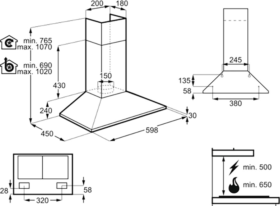 Вытяжка Electrolux Rococo EFC226R фото 2
