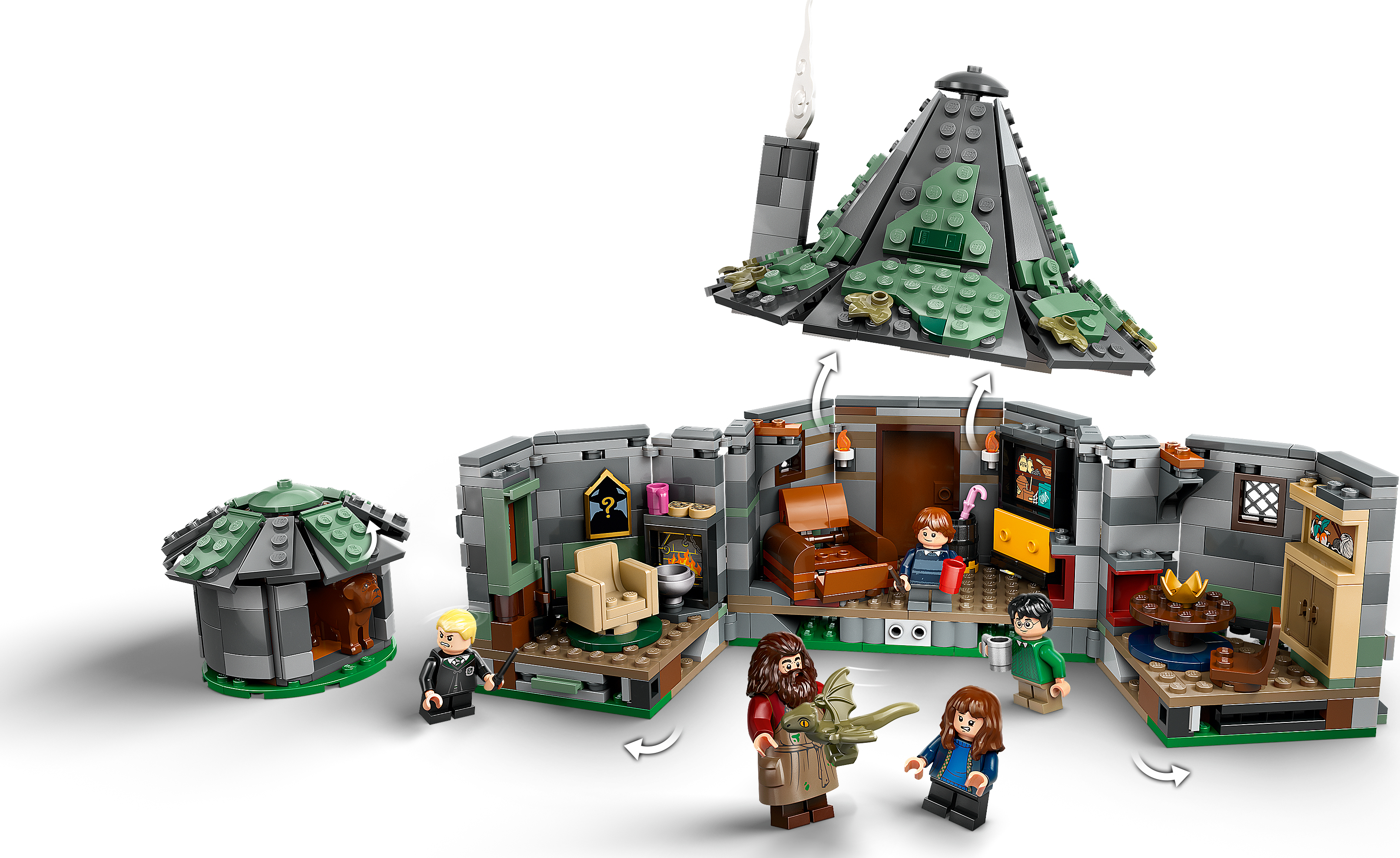 Конструктор LEGO Harry Potter Хата Хагріда: Несподівані гостіфото4
