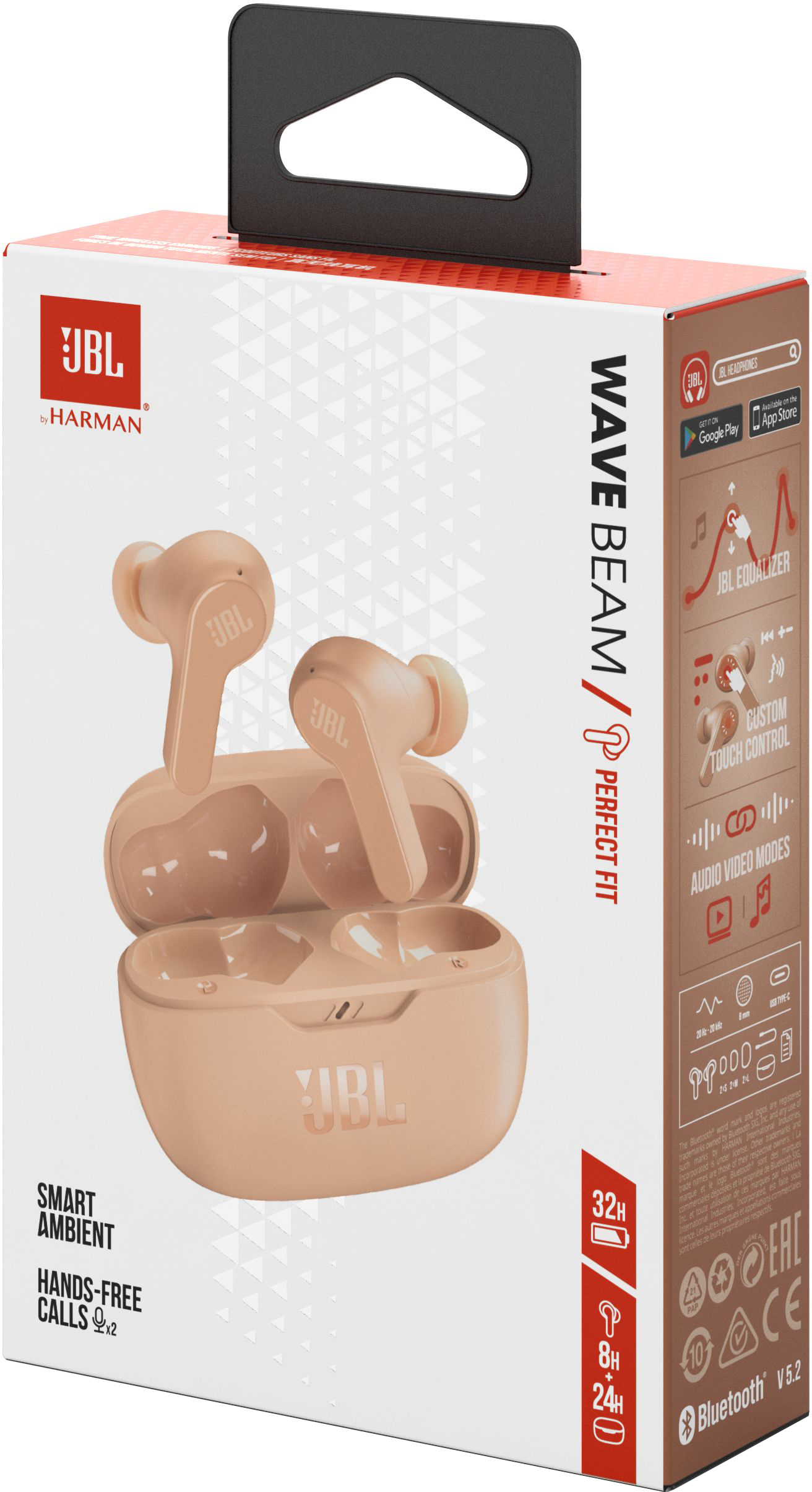 Наушники JBL Wave Beam Beige (JBLWBEAMBEG) фото 11