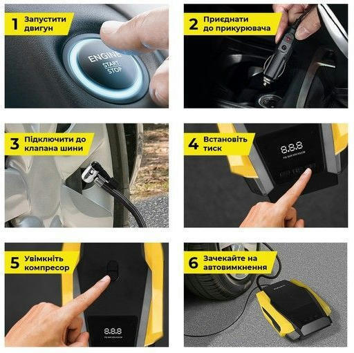 Автокомпрессор Gemix Model G 10 Атм 35 л/мин (GMX.Mod.G.BY) фото 