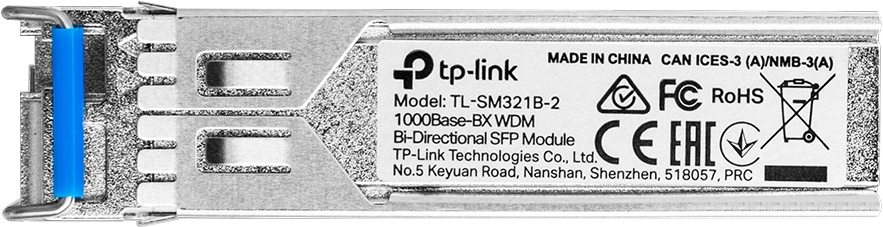 Трансівер SFP TP-LINK SM321B-2 1x1000BaseBX, SM, WDM, 2km LC (SM321B-2)фото2