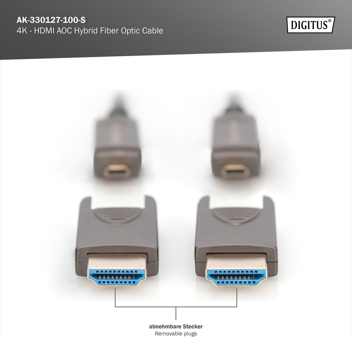 Кабель DIGITUS HDMI (M/M) 10м 4K AOC Black (AK-330127-100-S)фото9