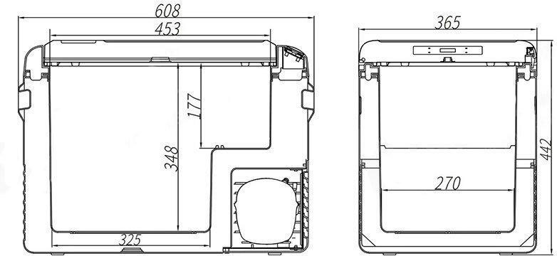 Холодильник автомобільний Brevia 40л (компресор LG) (22525)фото10