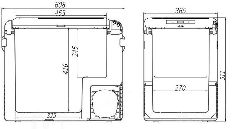 Холодильник автомобільний Brevia 50л (компресор LG) (22535)фото11