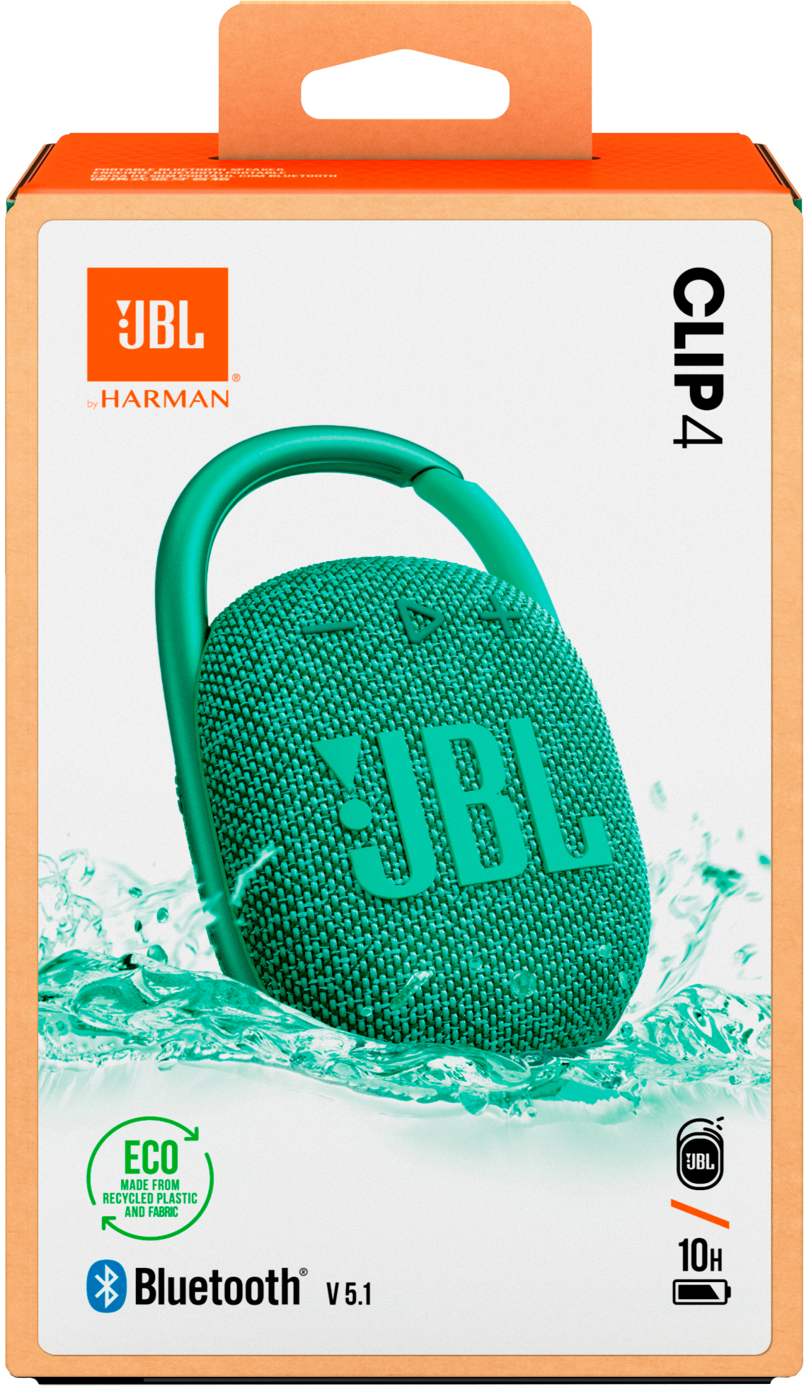 Портативна акустика JBL Clip 4 Eco Green (JBLCLIP4ECOGRN)фото10