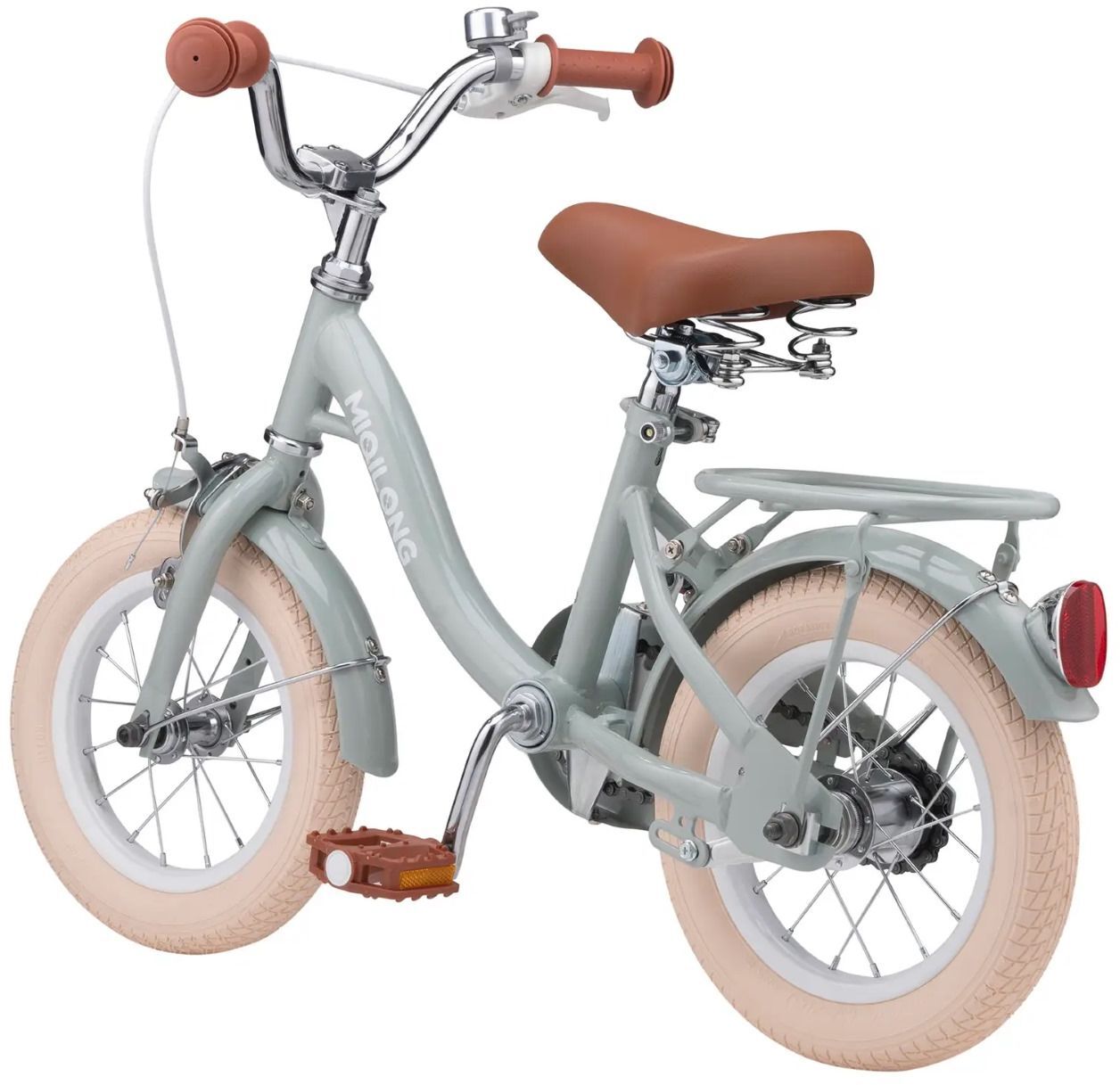 Детский велосипед Miqilong LS 12" оливковый фото 7