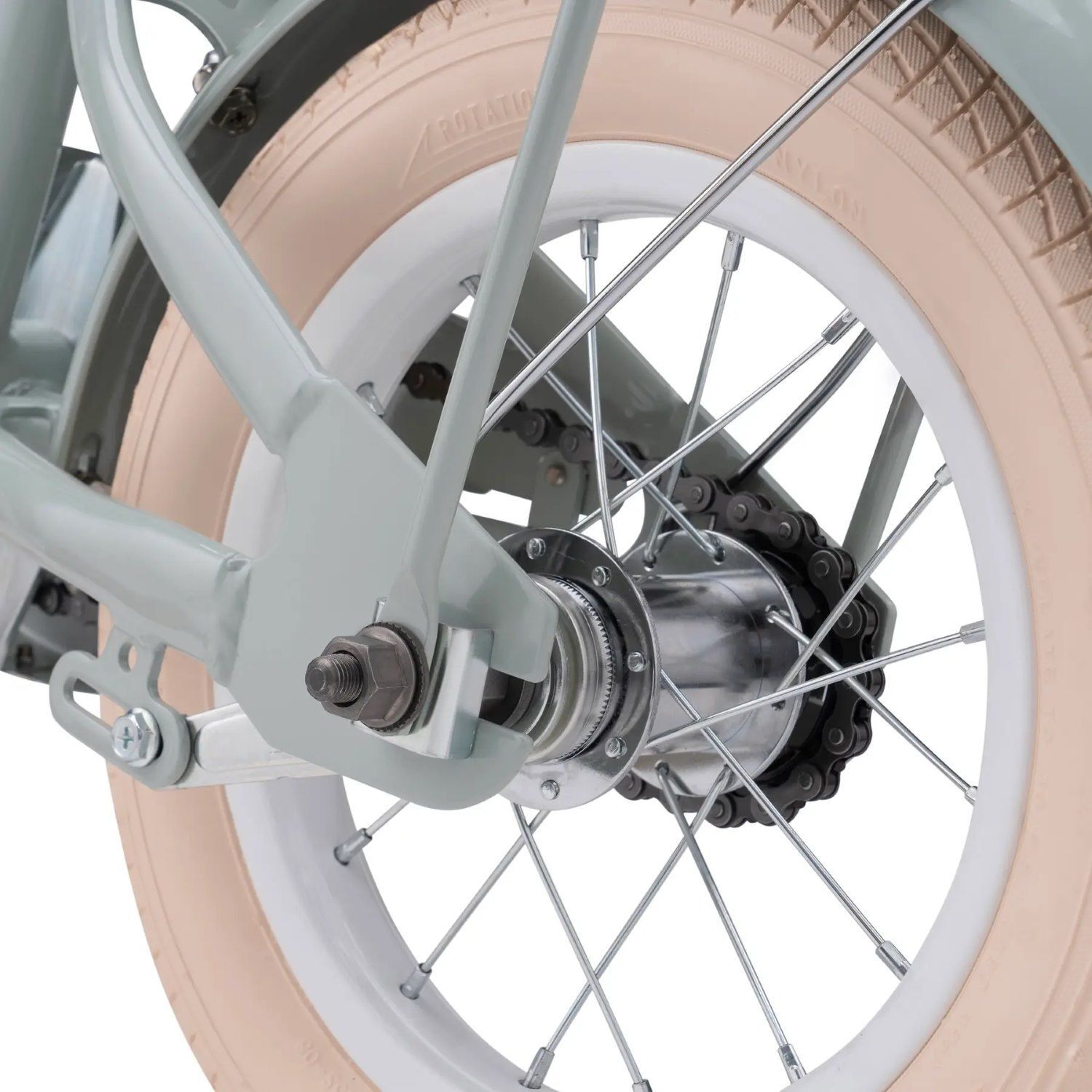 Детский велосипед Miqilong LS 12" оливковый фото 15