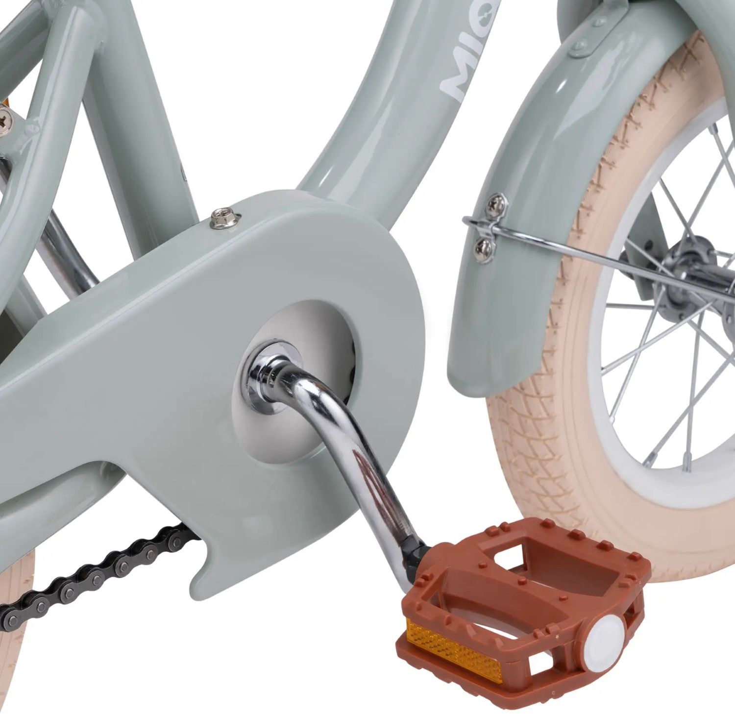 Детский велосипед Miqilong LS 12" оливковый фото 12