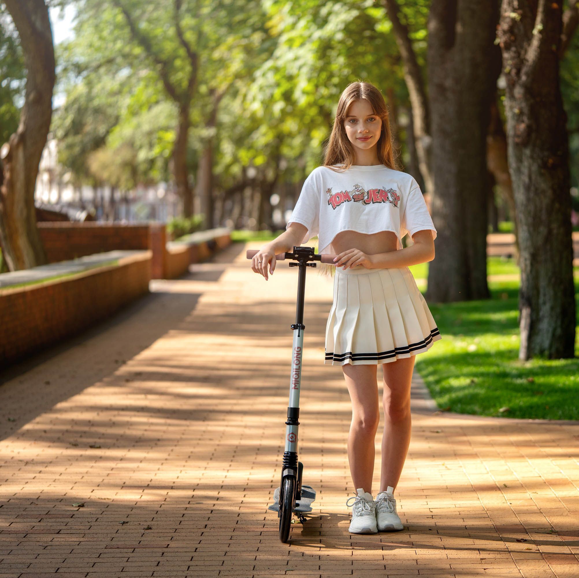 Самокат Miqilong Beagle оливковый (BEAGLE-200-OLIVE) фото 19