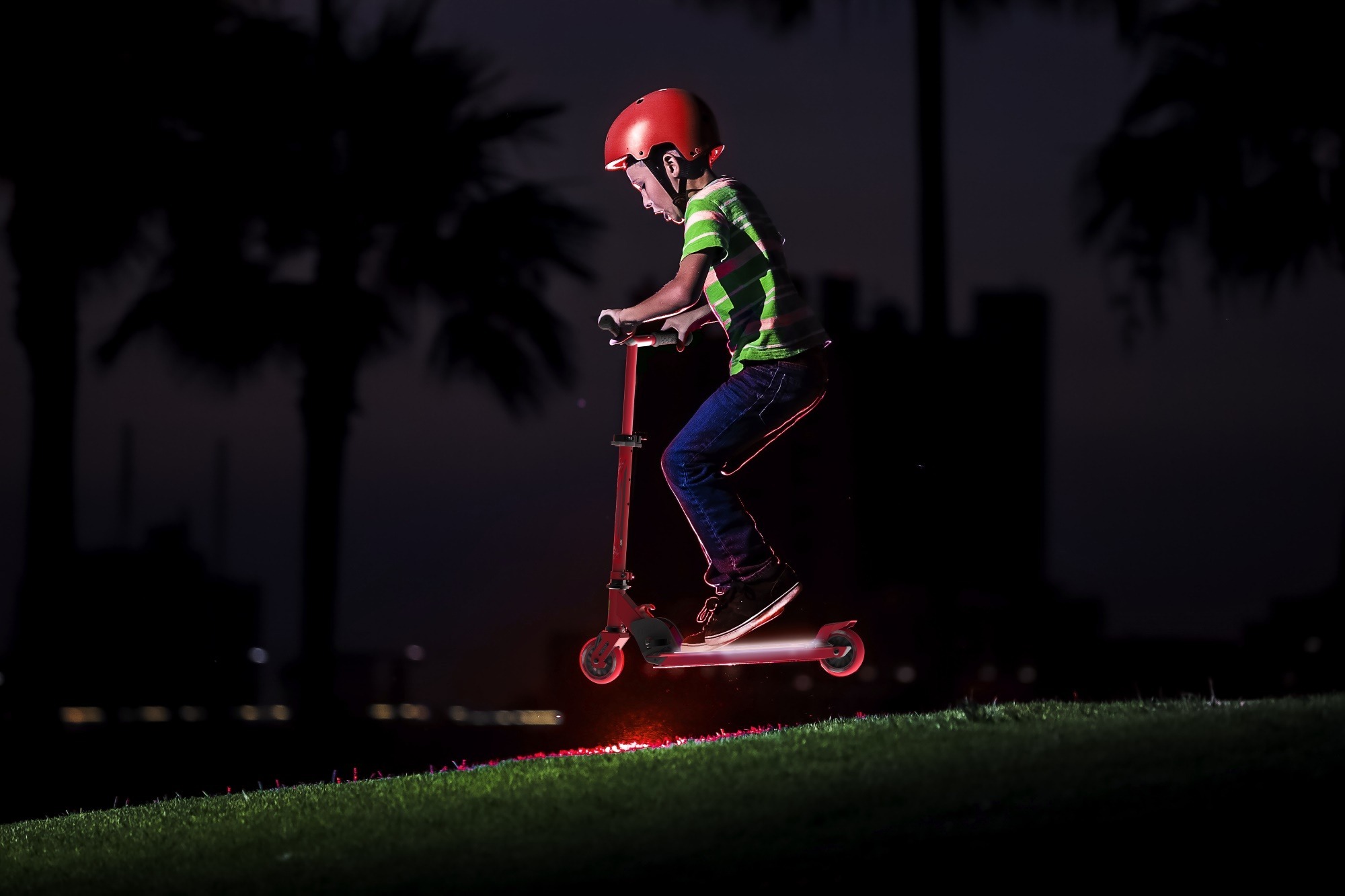 Самокат Neon Dynamo красныйфото6