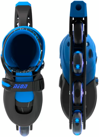 Роликовые коньки Neon Inline, размер 34-37, синий фото 3