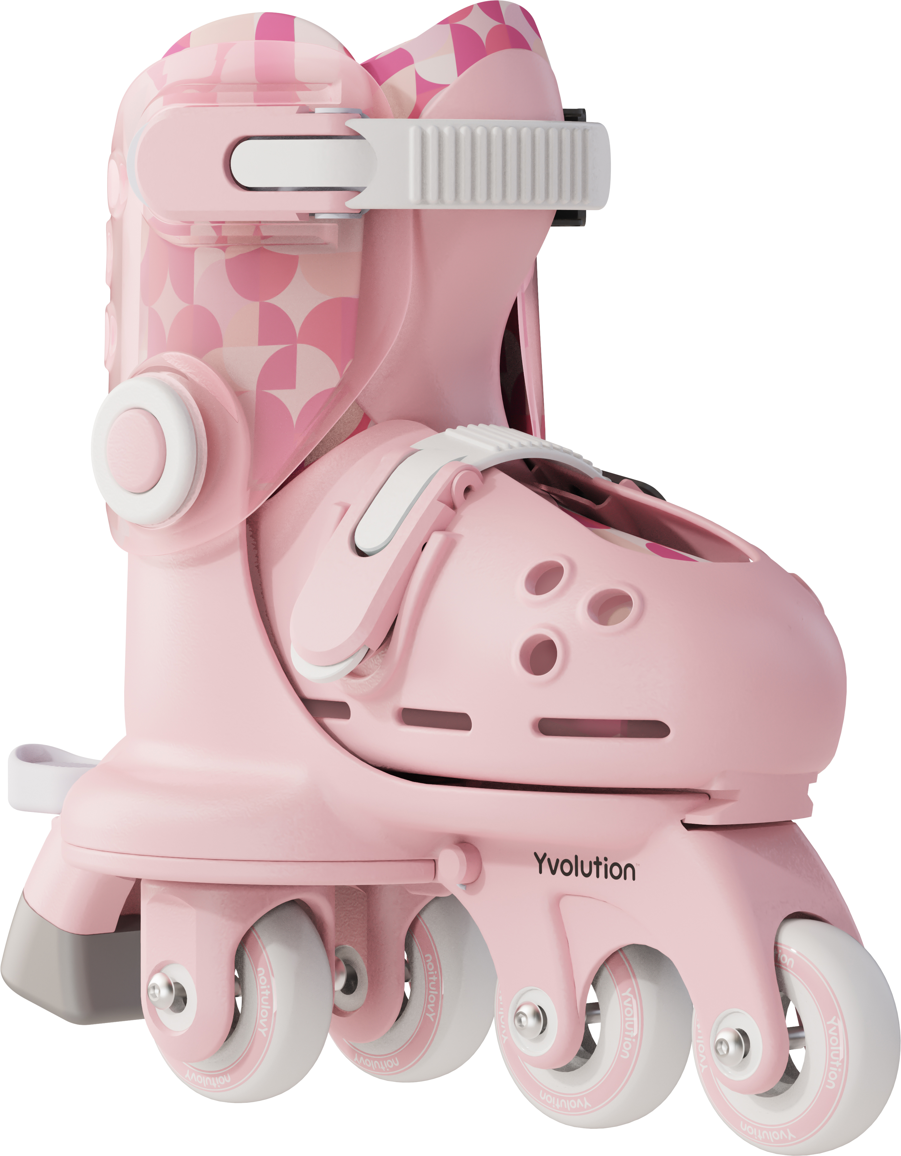Роликовые коньки Yvolution Twista, размер 30-34, розовый фото 2